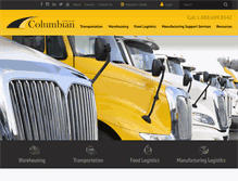 Tablet Screenshot of columbianlogistics.com